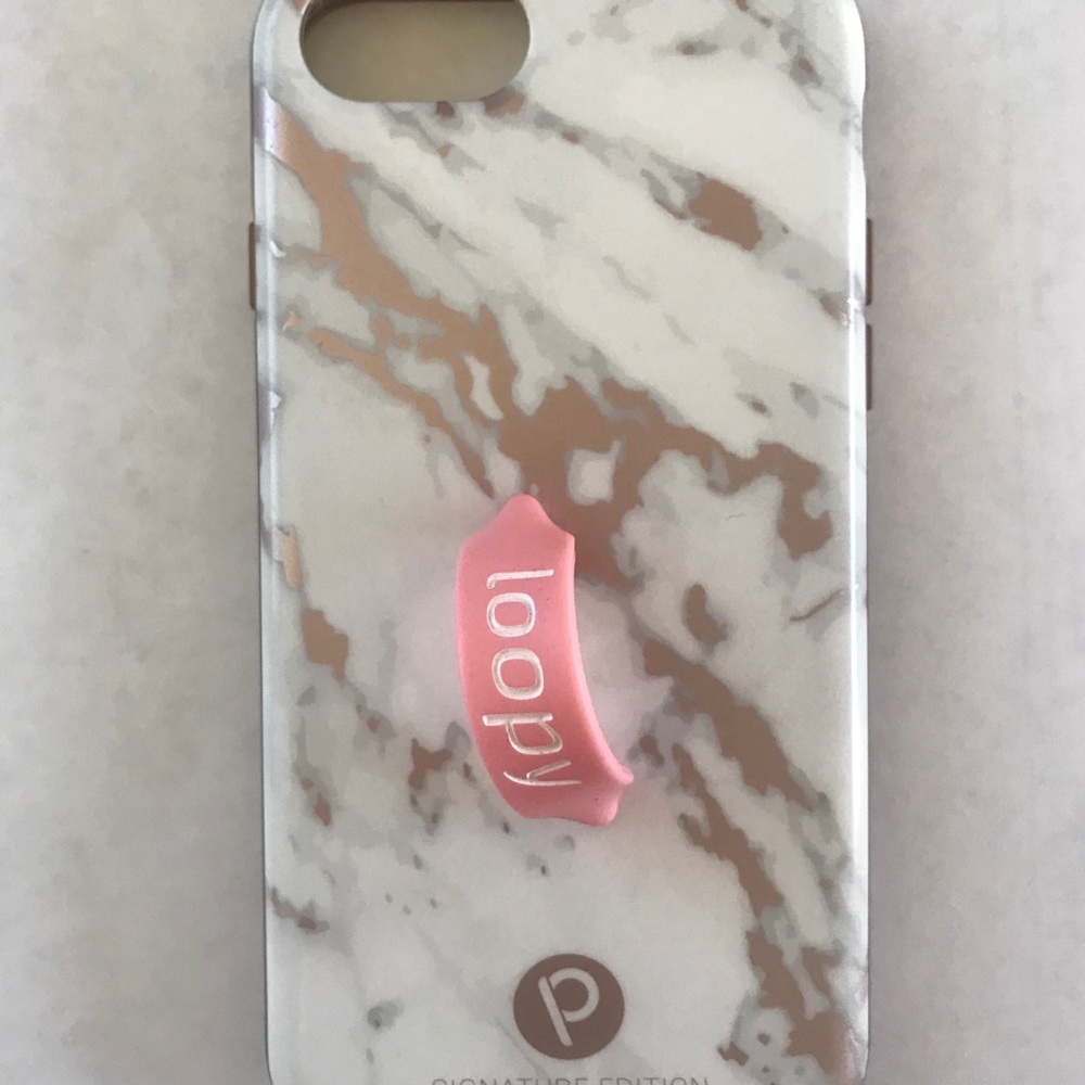 Rose Gold Marble Loopy Case